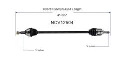 GSP - GSP NCV12504 Front Right CV Axle Assembly for Chrysler/Dodge 3.3 - Image 6