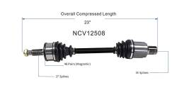 GSP - GSP NCV12508 Front Left CV Axle Assembly for Chrysler/Dodge 3.5 3.6/5.7 - Image 6