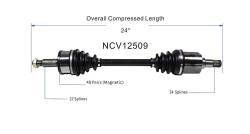 GSP - GSP NCV12509 Front Right CV Axle Assembly for Chrysler/Dodge 3.5 3.6/5.7 - Image 6