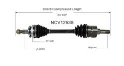 GSP - GSP NCV12535 Chrysler/Dodge/Plymouth 3.0 3.3 Front Left CV Axle Assembly - Image 6