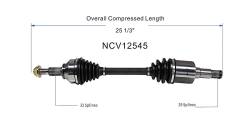 GSP - GSP NCV12545 Front Left CV Axle Assembly for Chrysler/Dodge 2.4 3.5 3.6 - Image 6