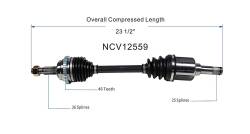 GSP - GSP NCV12559 Dodge/Plymouth Front Left CV Axle Assembly - Image 6