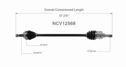 GSP - GSP NCV12568 Chrysler/Dodge Front Right CV Axle Assembly - Image 6