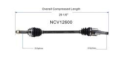 GSP - GSP NCV12600 Rear Left CV Axle Assembly for Dodge/Jeep 2.4 - Image 6