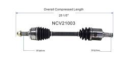 GSP - GSP NCV21003 Front Left CV Axle Assembly for 07-12 Acura RDX - Image 6