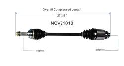 GSP - GSP NCV21010 Rear Right CV Axle Assembly for 07-13 Acura MDX - Image 6