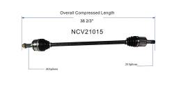 GSP - GSP NCV21015 Acura/Honda Sedan 1.5 Front Right CV Axle Assembly - Image 6
