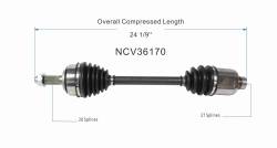 GSP - GSP NCV36170 Front Right CV Axle Assembly for 03-07 Honda Accord 3.0 - Image 6