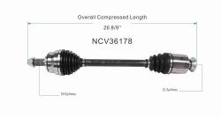 GSP - GSP NCV36178 Front Right CV Axle Assembly for Acura/Honda 3.5 - Image 6