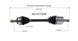 GSP - GSP NCV21508 Acura/Honda Sedan Front Right CV Axle Assembly - Image 6