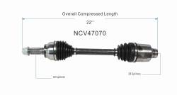 GSP - GSP NCV47070 Front Right CV Axle Assembly for 12-13 Mazda 3 2.0 - Image 6