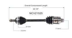 GSP - GSP NCV21525 Acura/Honda 1.6 CV Axle Assembly - Image 6