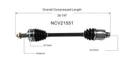 GSP - GSP NCV21551 Acura/Honda Front Right CV Axle Assembly - Image 6