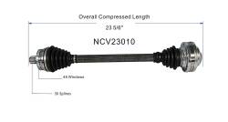 GSP - GSP NCV23010 Rear CV Axle Assembly for Audi 1.8/2.0/3.0/3.2 - Image 6