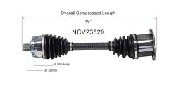 GSP - GSP NCV23520 05-09 Audi A4 Quattro 2.0 Front Right CV Axle Assembly - Image 6