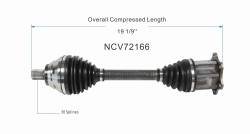 GSP - GSP NCV72166 12-15 Volkswagen Passat 2.0 Front Left CV Axle Assembly - Image 6