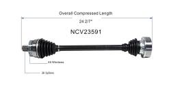 GSP - GSP NCV23591 Front Left CV Axle Assembly for 97-01 Audi A4 Quattro 1.8 2.8 - Image 6