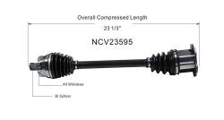 GSP - GSP NCV23595 Front Left CV Axle Assembly for Audi 1.8/2.0 - Image 6
