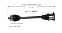 GSP - GSP NCV23596 Audi 1.8/2.0 Front Right CV Axle Assembly - Image 6