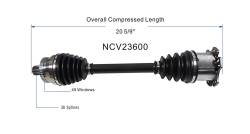 GSP - GSP NCV23600 CV Axle Assembly for Audi 1.8/2.0/3.0/3.2 - Image 6