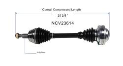 GSP - GSP NCV23614 Front Left CV Axle Assembly for Audi/Volkswagen 1.8 - Image 6