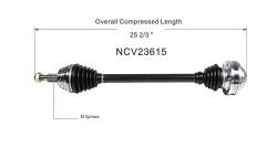 GSP - GSP NCV23615 Front Right CV Axle Assembly for 00-01 Audi TT Quattro - Image 6