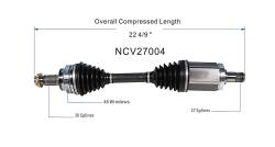 GSP - GSP NCV27004 BMW Coupe 3.0 Front Left CV Axle Assembly - Image 6