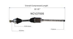 GSP - GSP NCV27005 Front Right CV Axle Assembly for BMW Coupe 3.0 - Image 6