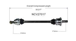 GSP - GSP NCV27017 BMW 2.0/3.0 Left Rear CV Axle Assembly - Image 6