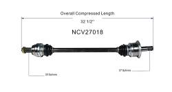 GSP - GSP NCV27018 BMW 2.0/3.0 AWD Right Rear CV Axle Assembly - Image 6