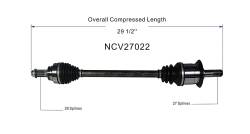 GSP - GSP NCV27022 BMW 2.0 Left Rear CV Axle Assembly - Image 6