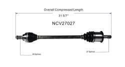 GSP - GSP NCV27027 BMW 2.0 Right Rear CV Axle Assembly - Image 6
