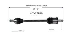 GSP - GSP NCV27028 Left Rear CV Axle Assembly for BMW 2.0 - Image 6