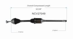 GSP - GSP NCV27049 Front Right CV Axle Assembly for 12-15 BMW X1 2.0 - Image 6