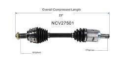 GSP - GSP NCV27501 Front Left CV Axle Assembly for 00-06 BMW X5 - Image 6