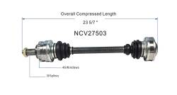 GSP - GSP NCV27503 Rear CV Axle Assembly for 95-99 BMW M3 - Image 6