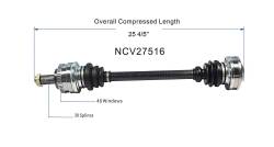 GSP - GSP NCV27516 BMW Right Rear CV Axle Assembly - Image 6