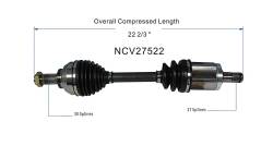 GSP - GSP NCV27522 BMW Front Left CV Axle Assembly - Image 6