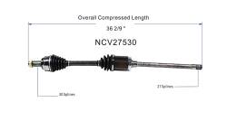 GSP - GSP NCV27530 Front Right CV Axle Assembly for 04-10 BMW X3 - Image 6