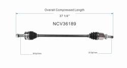 GSP - GSP NCV36189 Front Right CV Axle Assembly for 19-25 Honda Civic Sport 2.0 - Image 6