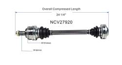 GSP - GSP NCV27920 Left Rear CV Axle Assembly for BMW - Image 6