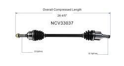 GSP - GSP NCV33037 Front Left CV Axle Assembly for 90-94 Geo Metro - Image 6