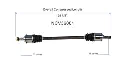 GSP - GSP NCV36001 02-06 Honda CR-V Left Rear CV Axle Assembly - Image 6