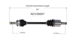 GSP - GSP NCV36007 Front Left CV Axle Assembly for 12-15 Honda Civic Coupe/Sedan - Image 6