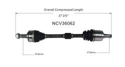 GSP - GSP NCV36062 Front Left CV Axle Assembly for 16-21 Civic Coupe/Hatch/Sedan 1.5 - Image 6