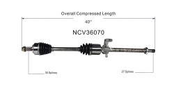 GSP - GSP NCV36070 Front Right CV Axle Assembly for 12-15 Honda Crosstour 2.4 - Image 6