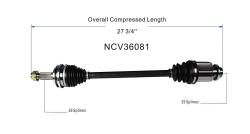 GSP - GSP NCV36081 Right Rear CV Axle Assembly for 06-14 Honda Ridgeline - Image 6