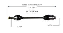 GSP - GSP NCV36086 Rear Right CV Axle Assembly for 09-15 Honda Pilot - Image 6