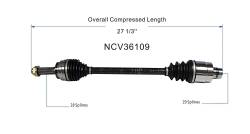 GSP - GSP NCV36109 Rear Left CV Axle Assembly for 09-15 Honda Pilot - Image 6