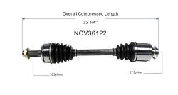 GSP - GSP NCV36122 Acura/Honda Coupe/Sedan 2.4 Front Right CV Axle Assembly - Image 6